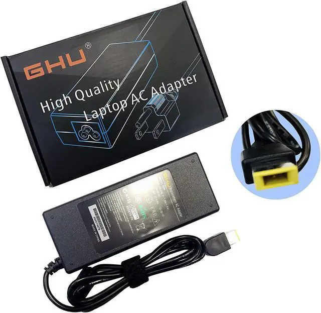 Main image of New GHU 90W AC Adapter Charger Compatible with Lenovo ThinkPad T420 T440 T440s T450 T450s T460 T460s T470s T470 T470P T540p T560 G500 W540 W550s E550 E555 E560 E570 X1 Carbon, Chromebook 11e N20