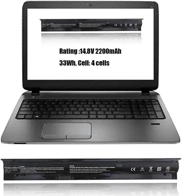 Alt view image 7 of 7 - 756745-001 VI04 14.8V 2200mAh Laptop Battery Replacement for HP V104 Battery Spare 756743-001 756744-001 756478-421 756478-422 756478-851 756479-421 TPN-Q139 TPN-Q140 HSTNN-LB6K Probook 450 G2 440 G2