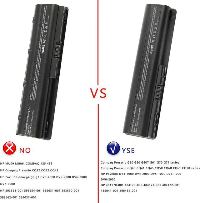 Alt view image 7 of 7 - Fancy Buying Spare 484170-001 Laptop Battery for HP Spare 497694-001 498482-001 484170-002 485041-001, Welcome to consult