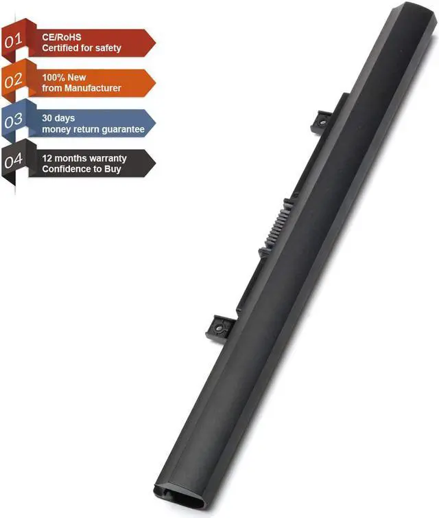 Alt view image 3 of 6 - PA5185U-1BRS Laptop Battery Replacement for Toshiba Satellite C55T C55 C55D C55-B5200 C55-B5270 C55D-B5310 L55 L55D L55T PA5186U-1BRS PA5184U-1BRS Series Notebook