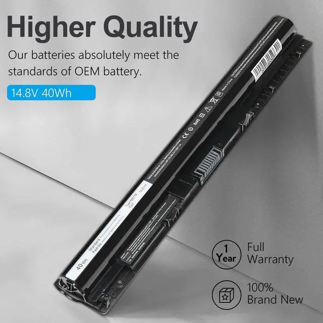 Alt view image 4 of 7 - 14.8V M5Y1K 40WH Laptop Battery Replace for Dell Inspiron 15 3000 5000 3552 3558 5558 5559 5759 Inspiron 14 3451 3452 17 5758 5755 Vostro 3458 3558 Series