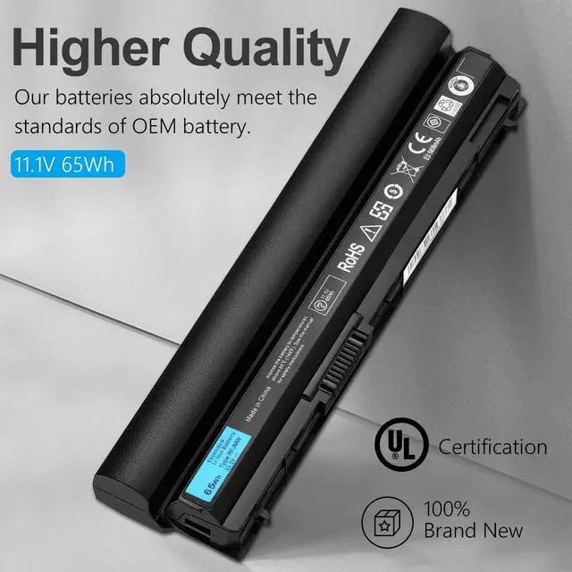 Alt view image 2 of 7 - LQM New 65Wh E6230 Laptop Battery for Dell Latitude E6120 E6230 E6320 E6330 E6430s E6220 Series 823F9 7FF1K 312-1241 9GXD5 312-1446 K4CP5 312-1242