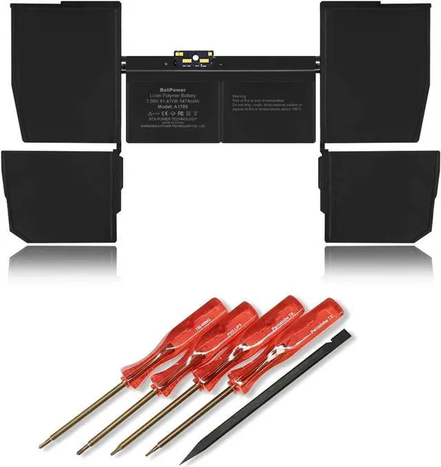 Main image of BatPower A1705 Replacement Laptop Battery for Apple Early 2016 Mid 2017 MacBook 12-inch Retina A1534 EMC 2991 EMC 3099 Battery MacBook 12" Retina A1534 Apple A1705 Battery 41.41Wh