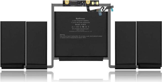 Alt view image 2 of 6 - BatPower A1819 Replacement Laptop Battery for Apple Late 2016 Mid 2017 MacBook Pro 13 A1706 EMC 3071 EMC 3163 Battery MacBook Pro 13" Four Thunderbolt 3 Ports A1706 Apple A1819 Battery 49.2Wh