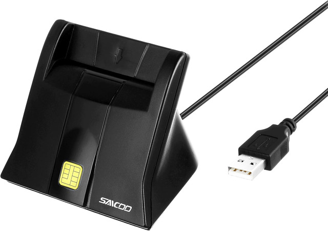 Rocketek USB Smart Card Reader For DOD CAC & SD/SDHC/SDXC Memory Cards (Multi-Format)