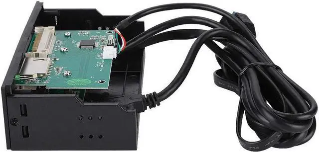 Alt view image 2 of 4 - 5.25-inch Front USB 3.0 Interface 6 Card Slots Multifunctional Built-in Card Reader Instrument Panel PC Front Panel, Support M2, MSO, SD, MS, XD, 64G CF Card