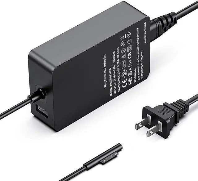 Alt view image 3 of 7 - DHMXDC Surface Charger 44W 15V 2.58A Compatible with Microsoft Surface Laptop 1/2/3, New Surface Pro 7/6/5/4/3/X, Surface Book 1/2, Surface Go 1/2