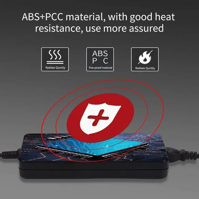 Alt view image 4 of 6 - Slim 240W 19.5V 12.3A AC Adapter Charger Fit for Dell Alienware M17x R2 M17x R3 M18X M18X R2 Precision M6400 M6500 M6600 PA-9E GA240PE1-00 Y044M Y047M 330-4128 450-18931 Power Cord