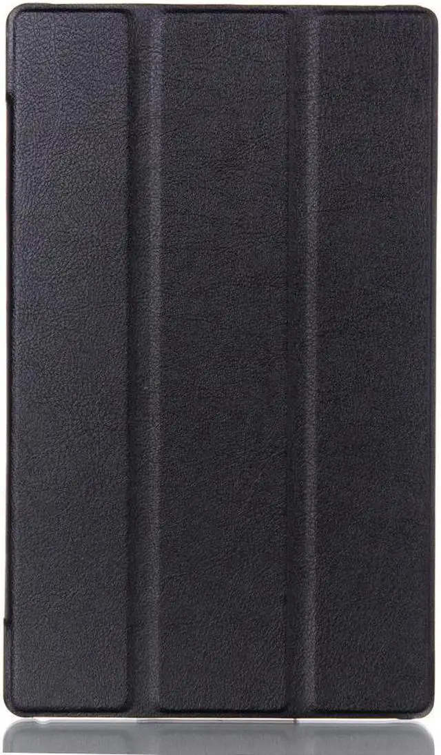 Alt view image 3 of 6 - for Lenovo Tab3 8 Case, Ultra Slim Hard Case + PU Leather Smart Cover Stand for 8.0" Tablet TB3-850/Tab2 A8-50, Black