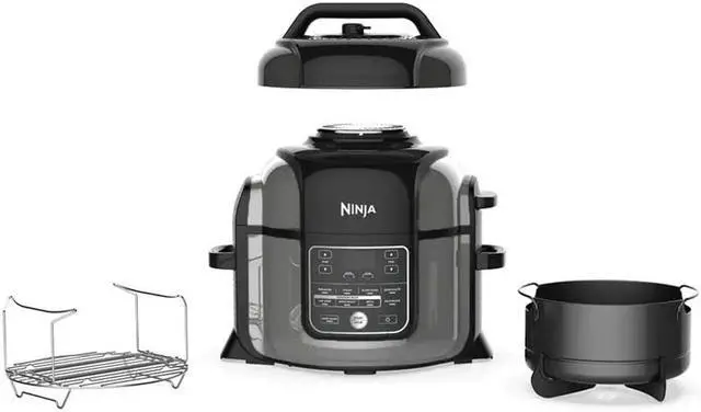 Alt view image 2 of 8 - Ninja OP305 Foodi 6.5 Quart TenderCrisp Pressure Cooker - Black/Gray