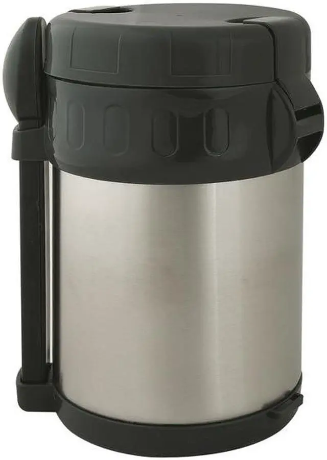Alt view image 4 of 9 - Brentwood  FTS-2000  Stainless Steel  2.0 Liter Vacuum Flask with Food Compartment