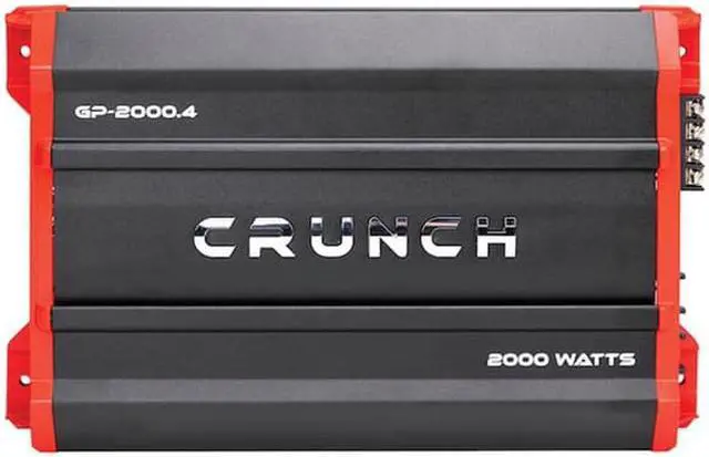 Alt view image 2 of 14 - Crunch Ground Pounder 4 x 250 @ 4 Ohms 4 x 500 @ 2 Ohms 2 x 1000 Watts @ 4 Ohms Bridged