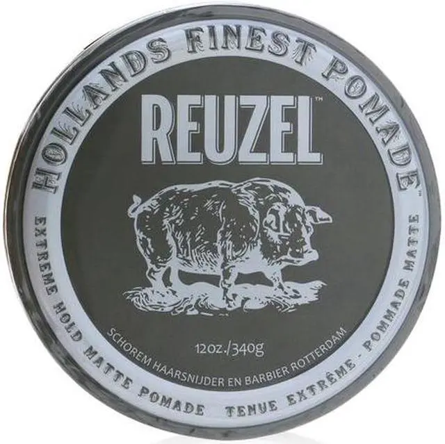 Alt view image 2 of 11 - ZZRST Reuzel Holands Finest Extreme Hold Matte Pomade Gray Tin 12 Ounce
