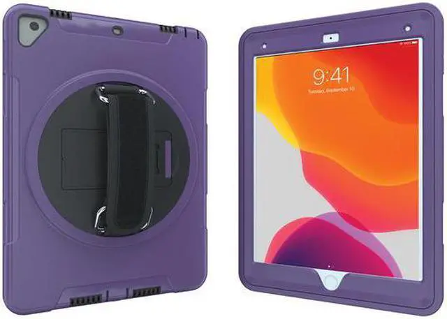 Alt view image 9 of 11 - CTA Digital 360 Protective Case for Select 10.2 and 10.5 iPad Models Purple
