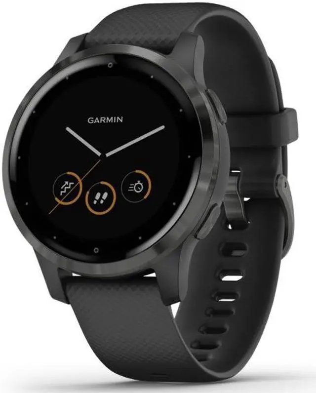 Alt view image 7 of 7 - Garmin Vívoactive 4S, Smaller-Sized GPS Smartwatch, Features Music, Body Energy Monitoring, Animated Workouts, Pulse Ox Sensors and More, Black
