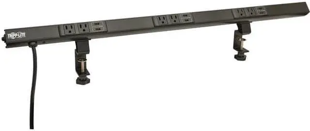 Alt view image 7 of 14 - Tripp Lite - PSC360610USBB - Tripp Lite Power Strip 6-Outlet w 6-Port USB Charging 5-15R 10ft Cord 36in - NEMA 5-15P - 6