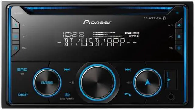 Alt view image 6 of 10 - Pioneer FH-S520BT Double-DIN CD Audio with Built-in Bluetooth
