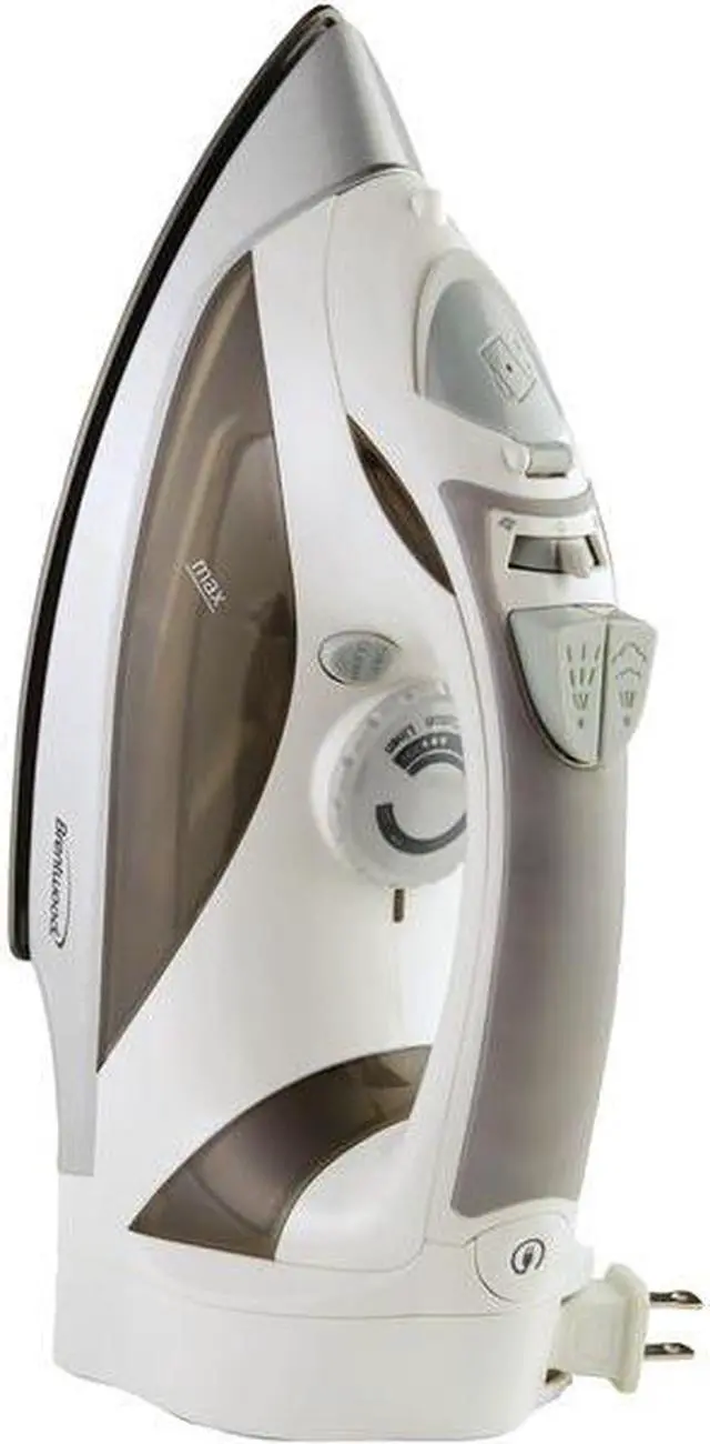 Alt view image 6 of 15 - BRENTWOOD MPI-59W Steam Iron with Retractable Cord, White