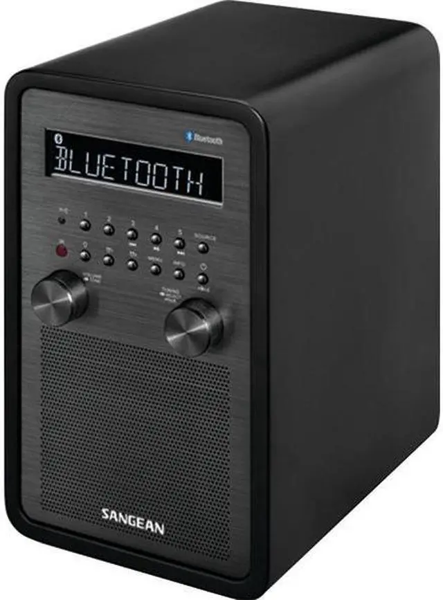 Alt view image 6 of 8 - Sangean AM FM BT Table Top Radio Black WR-50