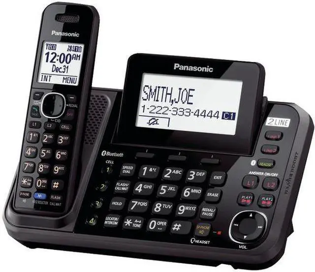 Alt view image 10 of 20 - Panasonic KX-TG9541B-N 1 Handset Cordless Phone