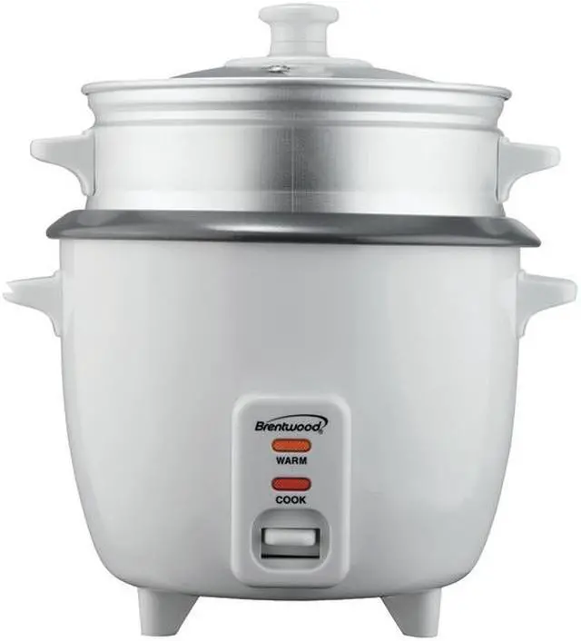 Main image of Brentwood TS-180S 8-Cup Uncooked/16-Cup Cooked Rice Cooker and Food Steamer - White