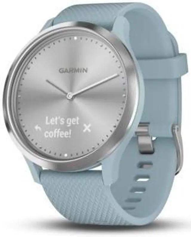 Main image of Garmin USA 010-01850-18 Vivomove HR SPort Watch - Silver with Seam Foam Silicone