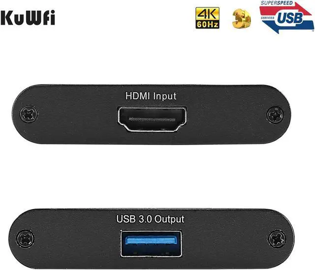Alt view image 7 of 7 - KuWFi HD Video Capture Device Card HDMI to USB3.0 HD Video Converters Game Streaming Live Stream Broadcast 1080P for OBS/Vmix/Wirecast/skype