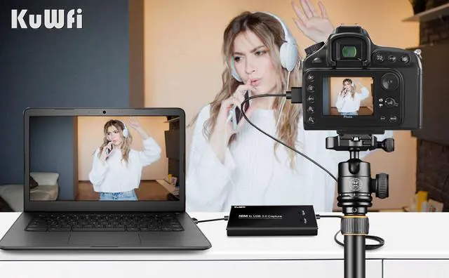 Alt view image 6 of 7 - KuWFi HD Video Capture Device Card HDMI to USB3.0 HD Video Converters Game Streaming Live Stream Broadcast 1080P for OBS/Vmix/Wirecast/skype