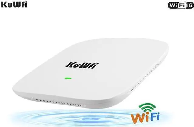 Alt view image 5 of 6 - KuWFi 1800Mbps WiFi 6 Router Wireless Ceiling AP WiFi Range Extender Wireless Access Point Dual Band 2.4Ghz&5.8Ghz LAN 48V POE