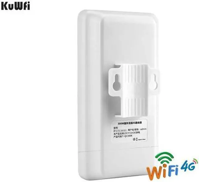Alt view image 6 of 7 - 4G Wifi Router 300Mbps Wireless Outdoor 4G Router Hotspot Wifi Modem Builtin 4G 5dBi antenna Support 32 Users Use for IP Camera