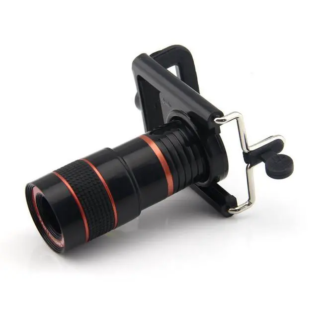 Alt view image 5 of 7 - Universal 8X Zoom Optical Lens Mobile Phone Telescope Camera for Moblie Phone New Universal Clip Eightfold Magnifier Mobile Phone Lens