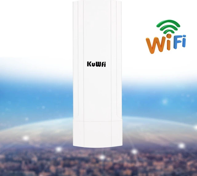 Alt view image 2 of 6 - KuWfi CPE830SR 1000mW High Power Wireless Router 14dBi Antenna PoE Support point to point 3km Wifi Range Wireless Outdooe CPE 300Mbps Wifi Repeater Bridge Wireless Gateway Outdoor Application