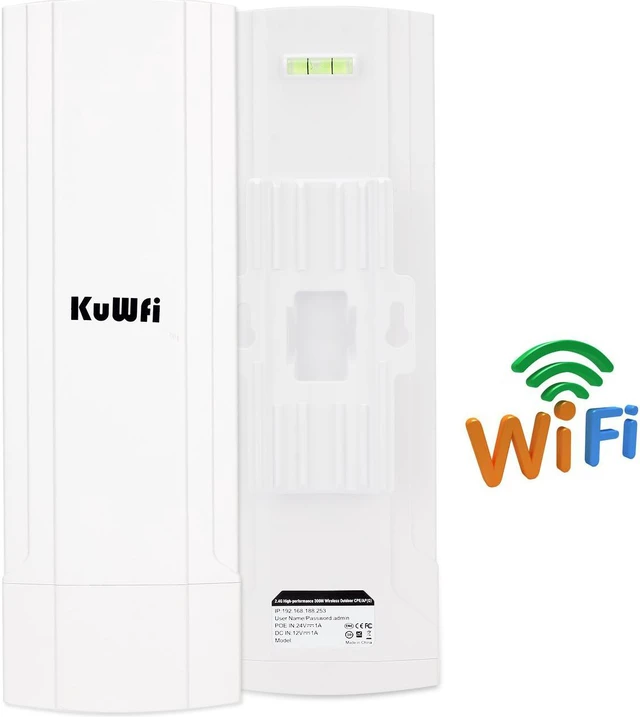 Alt view image 3 of 6 - KuWfi CPE830SR 1000mW High Power Wireless Router 14dBi Antenna PoE Support point to point 3km Wifi Range Wireless Outdooe CPE 300Mbps Wifi Repeater Bridge Wireless Gateway Outdoor Application