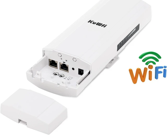 Main image of KuWfi CPE830SR 1000mW High Power Wireless Router 14dBi Antenna PoE Support point to point 3km Wifi Range Wireless Outdooe CPE 300Mbps Wifi Repeater Bridge Wireless Gateway Outdoor Application