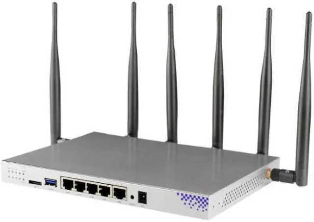 Alt view image 2 of 5 - KuWFi 4G LTE 802.11AC 1200Mbps Dual band 2.4GHz 5.0GHz Wireless WiFi Router MT7621A chipset Gigabit port OpenWrt Wireless Router with sim card slot with 6X 5dbi asntenna