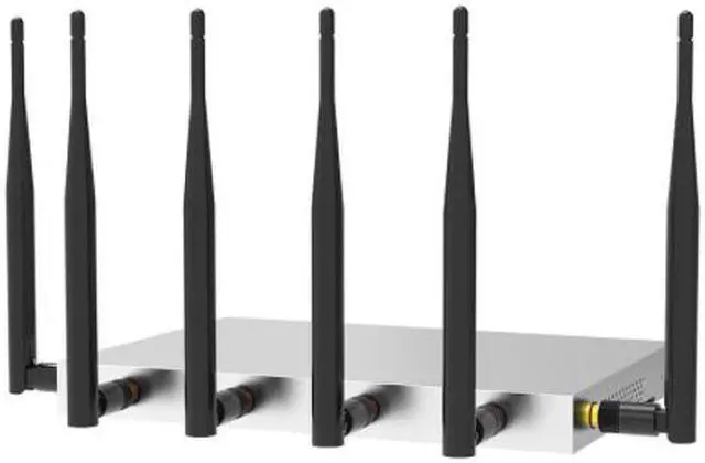 Alt view image 5 of 5 - KuWFi 4G LTE 802.11AC 1200Mbps Dual band 2.4GHz 5.0GHz Wireless WiFi Router MT7621A chipset Gigabit port OpenWrt Wireless Router with sim card slot with 6X 5dbi asntenna