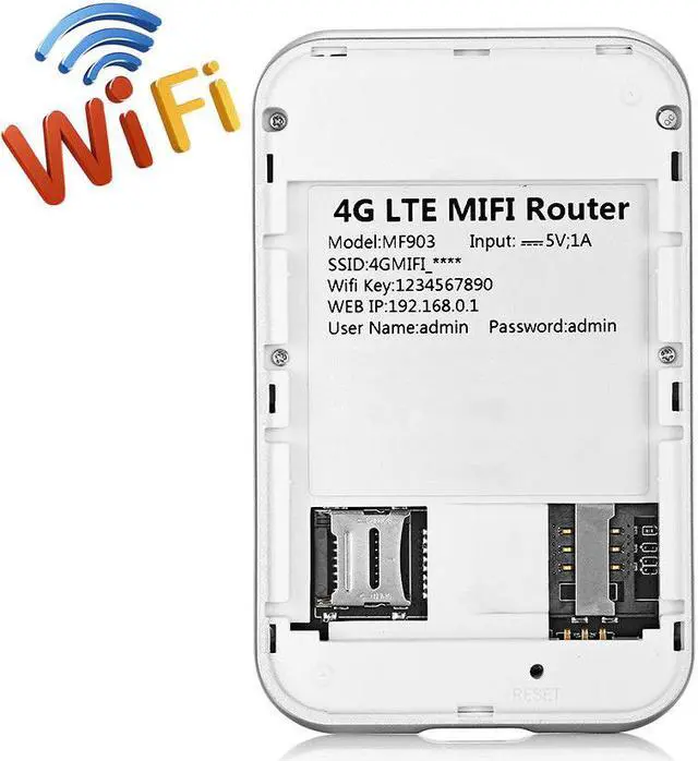 Alt view image 4 of 6 - KuWFi MF901 4G wiFi Router Unlocked Travel Partner 4G LTE Wireless 4G Router with SIM Card Slot Support LTE FDD B1/B3/B5 Support AT&T and U.S. Cellular 4G