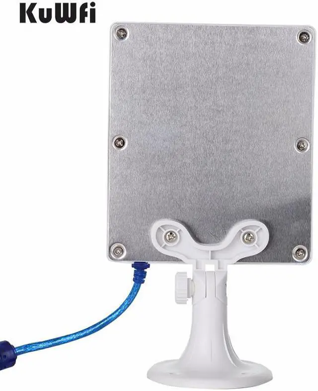 Alt view image 2 of 6 - KuWFi Long Range Outdoor WiFi Netwok Adapter, High Gain 14dBi Antenna 5M Cable Wireless USB Adapter stable signal from outdoor