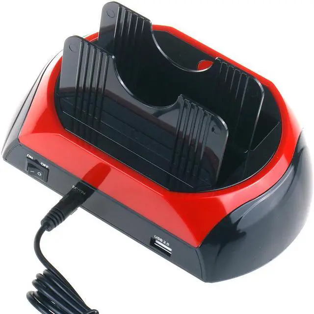 Alt view image 5 of 7 - KuWfi HDD Enclosure 2.5" 3.5" IDE SATA OTB USB 2.0 Support Offline Work HDD Docking Station EU Black & Red Case