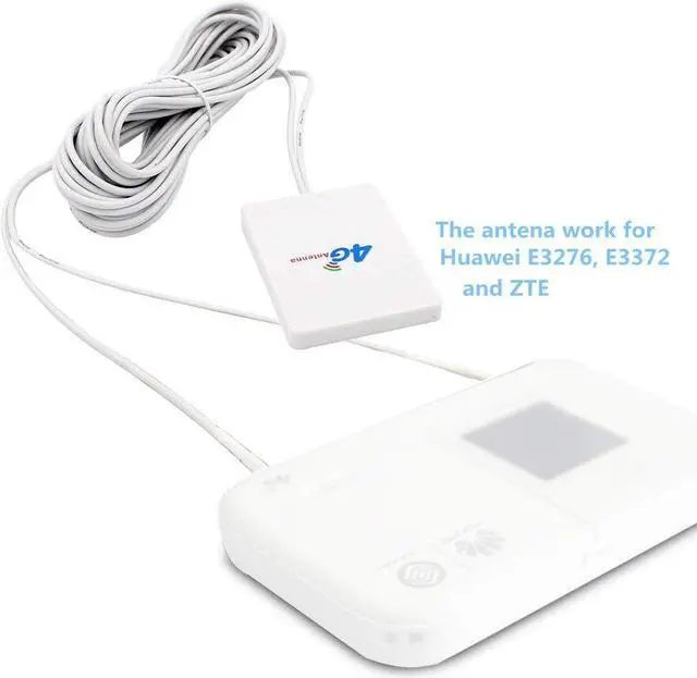 Alt view image 4 of 5 - KuWFi 3G 4G LTE Antenna TS9 Connector 4G LTE Router Anetnna 3G External Antenna with 3m Cable for 3G 4G LTE Router Booster Strong Signal