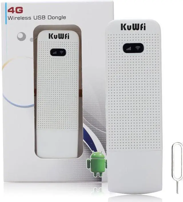 Alt view image 5 of 7 - KuWFi LTE Mobile Hotspot 4G USB WiFi dongle Modem Mini 4G WiFi SIM Router Support 4G/3G +Wi-Fi Wireless Access Provide for Car or Bus (not Including SIM Card) for USA/CA/Mexico