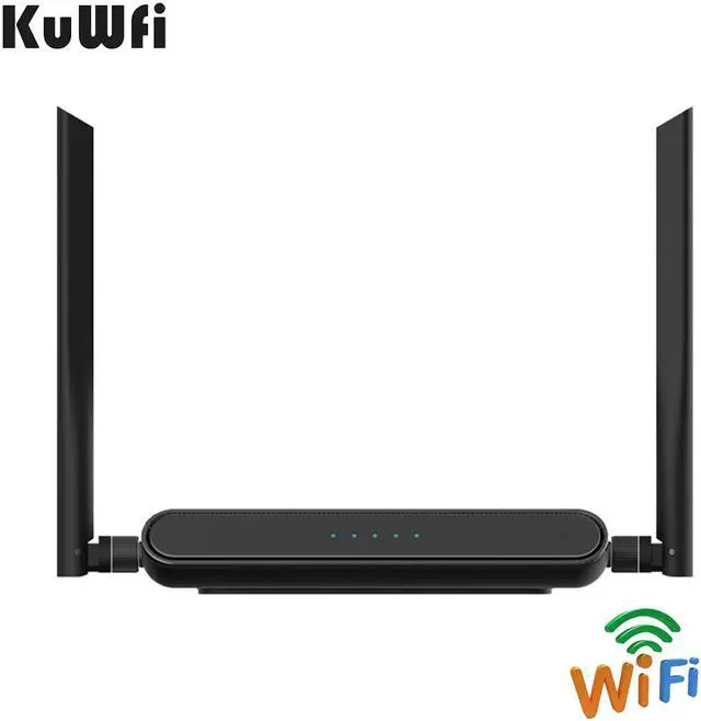 Alt view image 2 of 7 - KuWFi Dual Band WiFi Router 2.4Ghz/5Ghz 11AC Smart WiFi Repeater with External Antennas 1200mbps Enterprise Wireless Network Access Point for Home