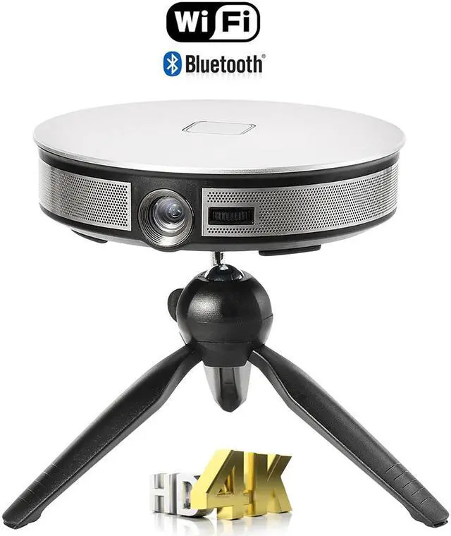 Main image of KuWFi 3D 4K HD Portable Video Projector Support HDMI&1080P&Bluetooth&Wireless WiFi with 12000Mah Built-in Battery for Home Theater