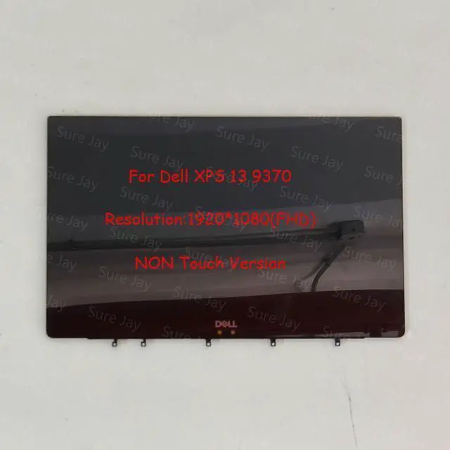 Main image of 13.3" FHD Lcd Screen+Front Glass+Bezel for Dell XPS 13 9370 NON Touch