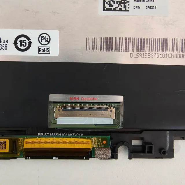 Alt view image 5 of 7 - 15.6inch UHD LCD Touchscreen W/Bezel Assembly for Dell Inspiron 15 7506 R5VC9 0R5VC