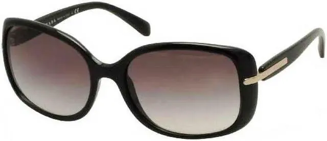 Alt view image 5 of 9 - PRADA Sunglasses PR 08OS 1AB0A7 Black 57MM