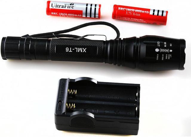 Alt view image 4 of 5 - 2X UltraFire Led Flashlight Torch 2500 Lumens Cree T6 XML+Battery And Charger