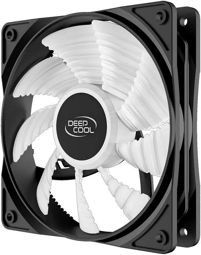 Alt view image 7 of 7 - DEEPCOOL RF120 Single Color LED Fan (RF120B) - 120mm 9-Blade Blue LED Cooling Fan with 3-pin/LP4 Power Connector