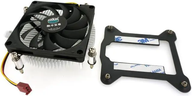 Alt view image 3 of 7 - Cooler Master H115 Low-Profile CPU Cooler - 80mm Slim Cooling Fan & Heatsink - For Intel Socket LGA 1150 / 1151 / 1155 / 1156