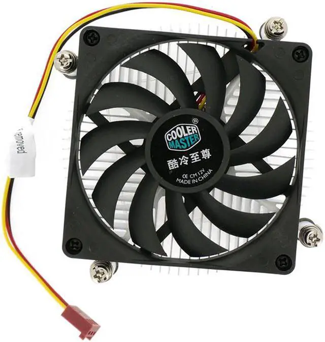 Alt view image 4 of 7 - Cooler Master H115 Low-Profile CPU Cooler - 80mm Slim Cooling Fan & Heatsink - For Intel Socket LGA 1150 / 1151 / 1155 / 1156
